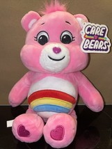 Care Bears Cheer Bear Plush Pink Rainbow Tummy Soft Stuffed Animal Toy 10” NWT - £7.77 GBP