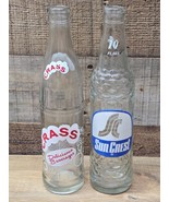 Vintage Pair Of SUN CREST And CRASS 12 Ounce Soda Pop Bottles - Great Co... - $27.12 CAD