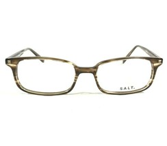 Salt Eyeglasses Frames CLIF CT Clear Brown Horn Square Full Rim 50-17-145 - £102.76 GBP