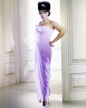 Connie Francis elegant glamour pose in purple 8x10 Photo - £6.28 GBP