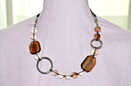 COOKIE LEE Black Beaded Convertible Statement Necklace Choker - $14.95