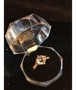 Large Crystal (Transparent color) Ring Gold – Size 7.25 Fashion Ships N 24h - $88.34