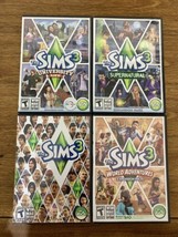 The Sims 3 &amp; Expansion Packs Bundle Lot Of 4 Pc Games Windows Euc Tested - £10.94 GBP