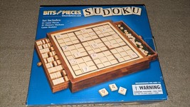 New Deluxe Wooden Sudoku Game Board, Number Tiles and Tray New Sealed - $29.69