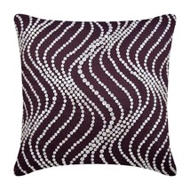 Purple Sparkly Spiral 16x16 Velvet Pillows Covers for Couch, Purple Pearl Waves - £33.20 GBP+
