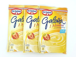 Dr.Oetker Galetta 1 minute Pudding VANILLA 3ct. (12 servings)  FREE US S... - $13.85