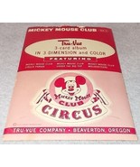 Vintage Tru-Vue Viewer 3 Slides Lot Mickey Mouse Club 3-D Stereoviewer  - £7.82 GBP