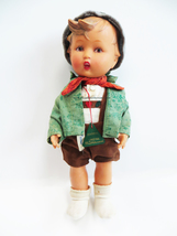 1950s Goebel Hummel Vinyl Boy Doll with Wooden Tag Made in Germany  - £15.95 GBP