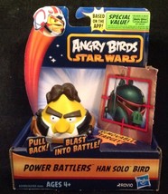 Angry Birds Star Wars Power Battlers HAN SOLO Yellow Bird NEW! with Pig Target - £7.78 GBP