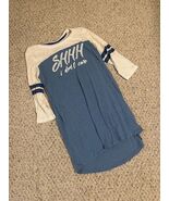 No Boundaries Blue And White Jersey Style Sleep Shirt Dress “Shhh I Don’... - $17.94 CAD