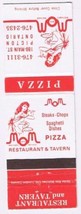 Matchbook Cover Mom Pizza Restaurant &amp; Tavern Picton Ontario - $2.96