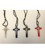 Saint Benedict Crucifix Pendant, Assorted Colors to choose from, New #MD... - $127.86 MXN