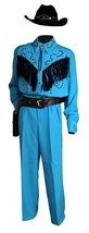 Tabi&#39;s Characters Western Entertainer Cowboy Costume (Large, Black &amp; White) - $239.99+