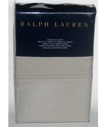 Ralph Lauren &quot;Pale Flannel&quot; (not flannel) 464 Percale QUEEN Flat Sheet N... - $56.99