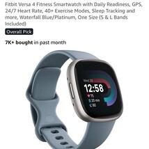 Fitbit Versa 4 Fitness Smartwatch FB523BKBK-US Graphite Aluminum / Black Large image 5