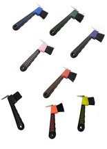 Hoof Pick with Brush and Rubber Grip Choice - Blue Green Orange Pink Purple Red - £2.37 GBP