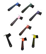 Hoof Pick with Brush and Rubber Grip Choice - Blue Green Orange Pink Pur... - $3.00