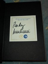 Leadership By Rudolph Giuliani Signed hardback book - $72.05