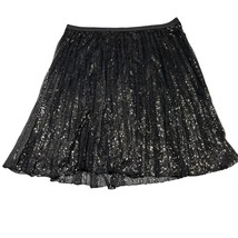 Simply Vera By Vera Wang Skirt Womens 3X  Black Sequin Pleated Maxi Cock... - $27.28