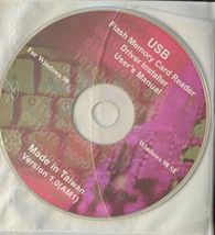 USB FLASH MEMORY CARD READER DRIVER INSTALLER - $55.00