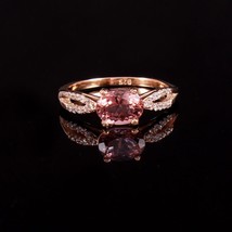 Gorgeous Pink Tourmaline Ring,925 Sterling Silver Ring, Oval Cut Ring, Solitaire - £83.05 GBP