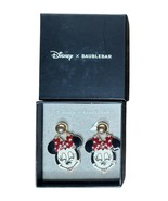 DISNEY x BAUBLEBAR Minnie Mouse Enamel Pierced Dangle Earrings NEW - $29.69