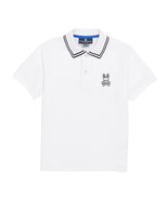 Psycho Bunny Larkin Polo Shirt Mens 6XL Big Tall White Pima Cotton Short... - £70.84 GBP