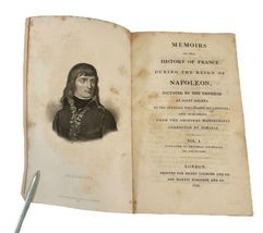 1823 Memoirs of the History of France During Reign of Napoleon Bonaparte 3 Vol. image 5