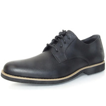 Timberland Men&#39;s Woodhull Black Leather Memory Foam Oxford Shoe Sz 7, A1XSX - £86.30 GBP