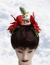 Meowy Christmas! Ugly Christmas Festive Holiday Novelty Cat Headband - £35.88 GBP