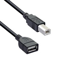 Usb 2.0 Cable A Female To Usb B Male Converter Cord For Printer Usb Type A To B  - £11.80 GBP