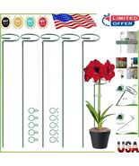 Weather-Resistant 17&quot; Plant Stakes with Clips - Elegant Support for Sing... - $350.07 MXN