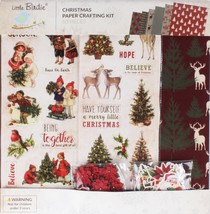 Little Birdie Christmas 12&quot;x12&quot; Paper Crafting Kit CR93982 - £28.28 GBP