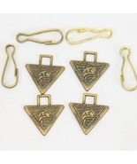 North American Fishing Club Triangle Pendant Charm Vintage  Lot of 4 - $734.64 MXN