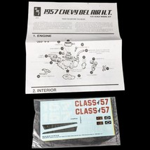 Model Car Stickers 1957 Chevy Bel Air HT for Kit A638-200 AMT Revell Cla... - £15.95 GBP