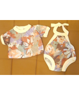 Clothes to fit 18&quot; American Girl Doll ~ SWIMSUIT &amp; Matching T-SHIRT   (I - £9.31 GBP