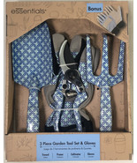 Blues 3-piece Garden Tools Set Bonus Gloves Trowel Pruner Cultivator Gloves - £11.80 GBP