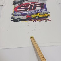 Vintage 1994 Fruit of the Loom TEAM SIR RACEWAY Men's XL White Graphic T Shirt image 4