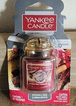 Yankee Candle Car Jar Air Freshener Sparkling Cinnamon NOS - £5.96 GBP