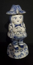 Delft Blue White Toby Jug 5 1/4&quot; Antique  - $135.00
