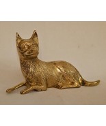 Vintage Brass German Shepherd Sculpture Figurine Paperweight Decorative Dog - £31.04 GBP