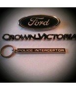 Ford Crown Victoria &quot;Police Interceptor&quot; emblem keychain(only) (D8) - £11.79 GBP