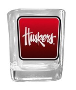 Nebraska Cornhuskers Shot Glass Square NCAA College Souvenir Fan Gear Te... - $56.04 CAD