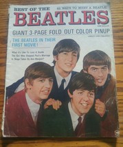Vintage BEST of the BEATLES 1964 Macfadden Magazine First Movie Color Pinup - £27.64 GBP
