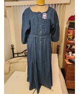 April Cornell Women&#39;s Jane Austen 3/4 Sleeve Midi Dress Cadet Blue  XXL NWT - $1,302.61 MXN
