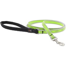 Lupine Reflective Dog Leash 6-Foot by 1/2&quot; Wide Green Diamond - £21.23 GBP