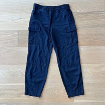 TRINA TURK Out of the Office Take A Break Cargo Indigo Navy Pants Small - $38.69