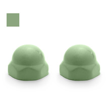 Eljer Color Replacement Ceramic Toilet Bolt Caps - Set of 2 - Pastel Green - £35.92 GBP