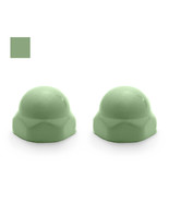 Eljer Color Replacement Ceramic Toilet Bolt Caps - Set of 2 - Pastel Green - £35.37 GBP