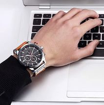 J Style Pro Diver men&#39;s Copper Quartz Dial Two Tone watch fashion sport design - £63.53 GBP